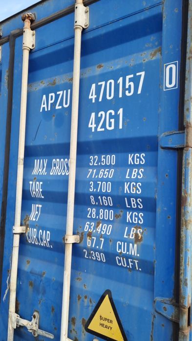 Contentores 40" pés