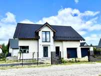 Nowy dom w eleganckim stylu Kiełpino obok Kartuz 198,72m2