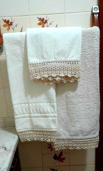 6 Toalhas casa de banho