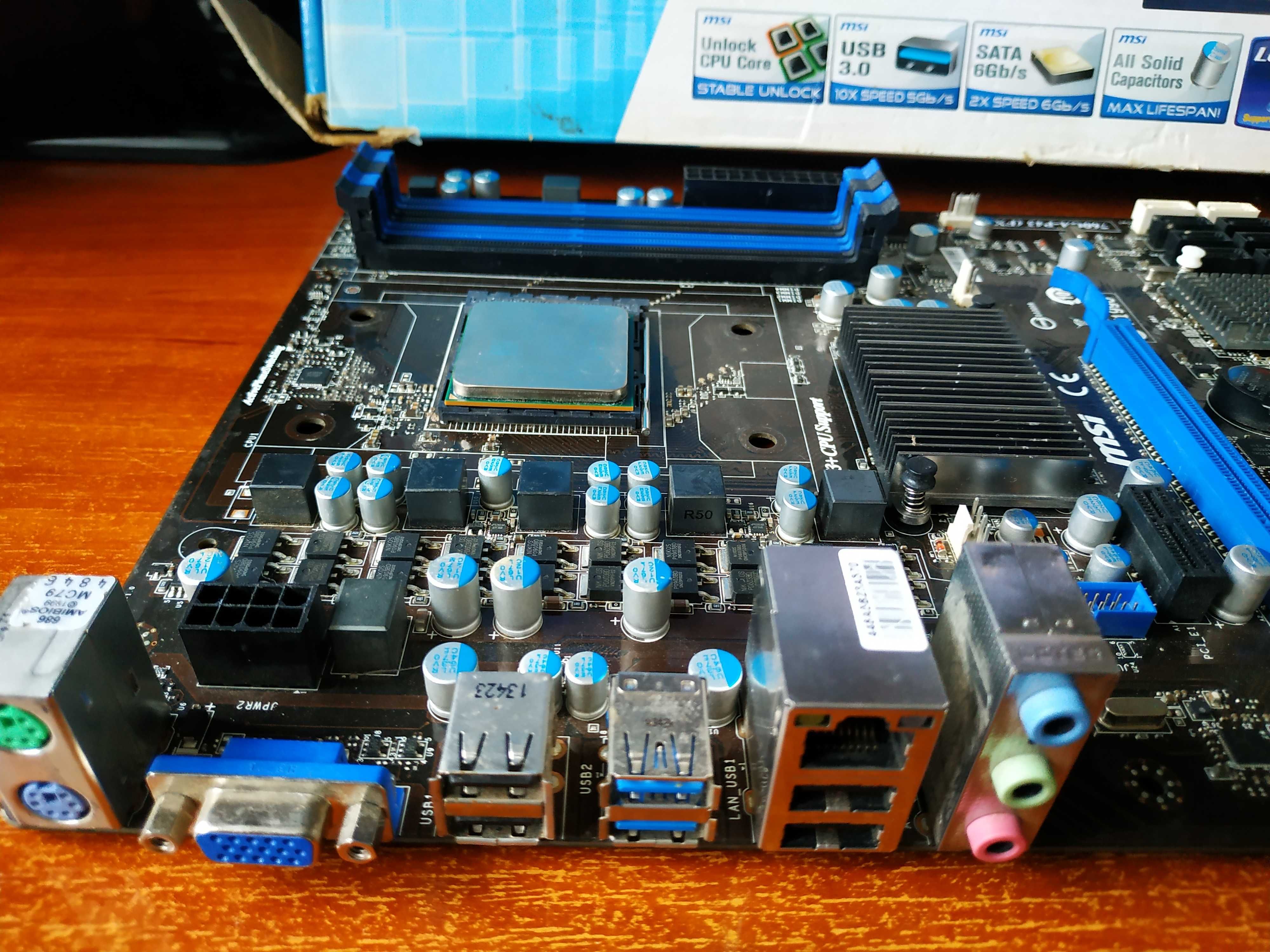 материнка АМ3+ MSI 760P43-FX  не рабочая