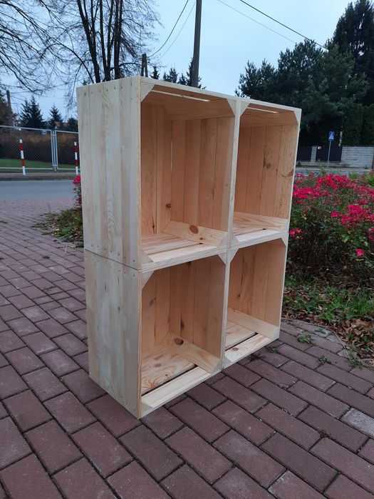 Skrzynka drewniana NUMER-1 szlifowana handmade 50×40×31