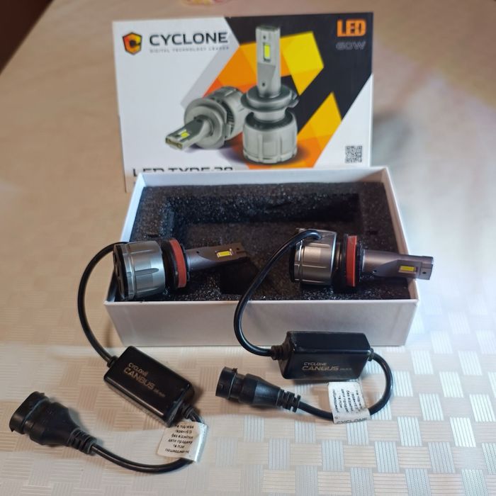 led авто лампы cyclone type-38 h11 6000k 60W