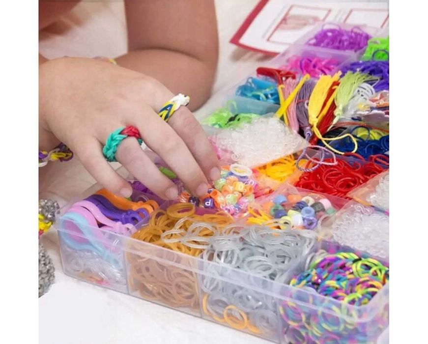 Zestaw kreatywny – gumki do robienia bransoletek 15 000 sztuk