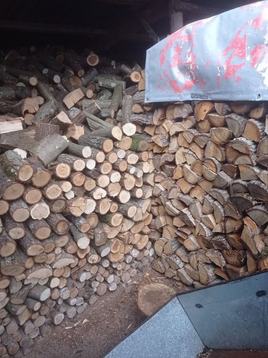 Drewno, liściaste, dąb, grab, brzoza, opał suche,  sezonowane, dowoz