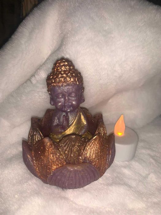 Buda, com flor de Lótus sabonetes