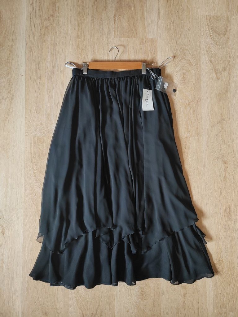 Czarna spódnica maxi Jean Claire warstwowa spódnica