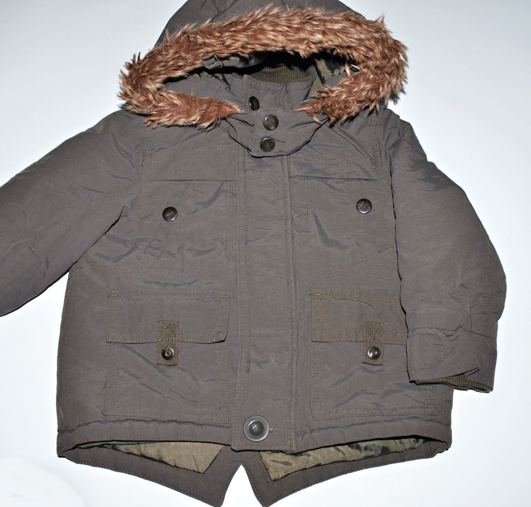 Kurtka zimowa parka khaki George 86 cm