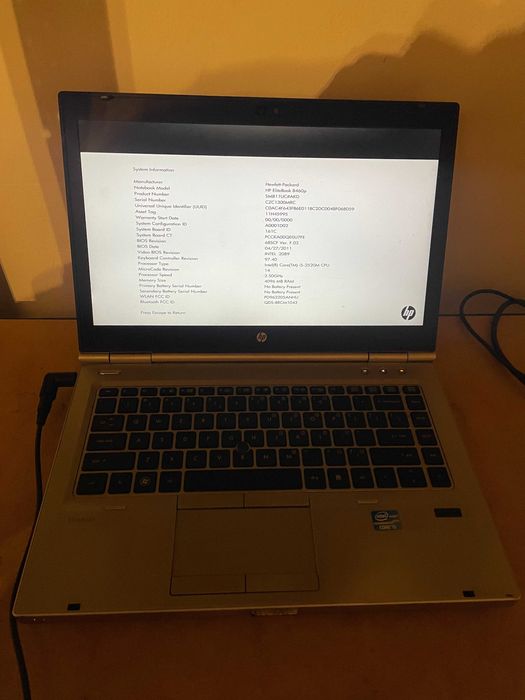 hp elitebook 8460p