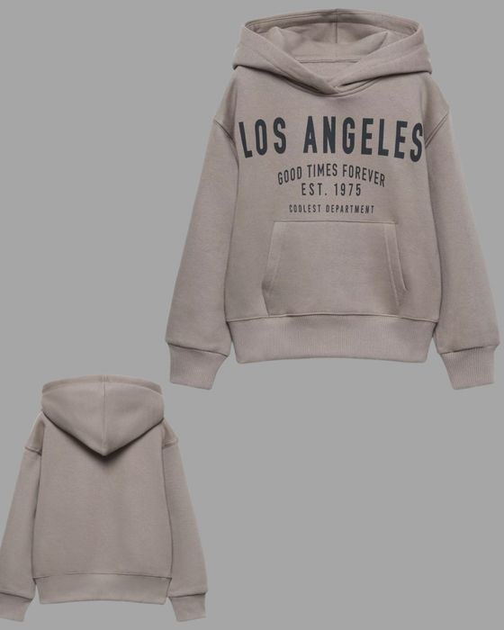 Утеплене худі з принтом Zara.