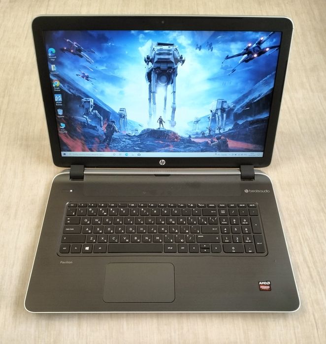 HP 17.3_ AMD e1-6010/ram 8/HDD 1 тер/батарея 2 часа