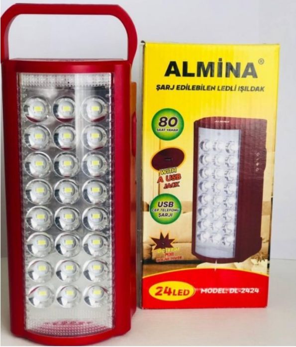 Ліхтар з павербанком Almina/24Led 30000mАг