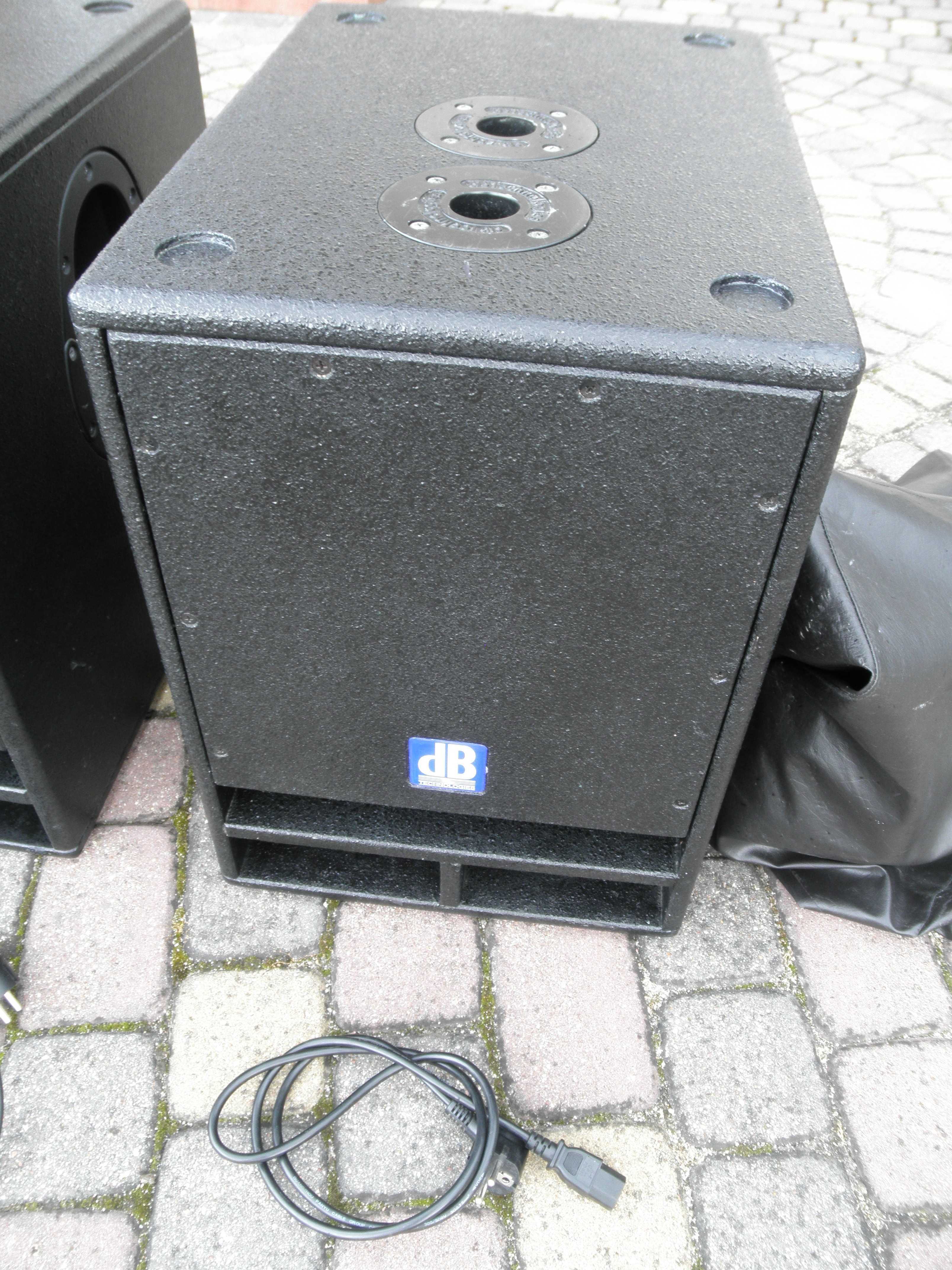 Subbasy dB Technologies Opera Sub 12. Subwoofer. Kolumny basowe.