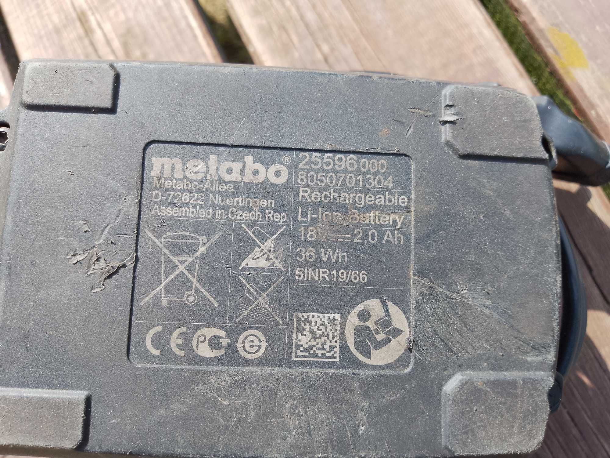 Ładowarka z baterią Metabo 18V. W bdb stanie.