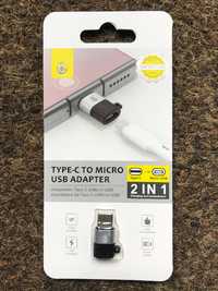 Adaptador Micro USB para Type-C (USB-C) - Novo / Selado