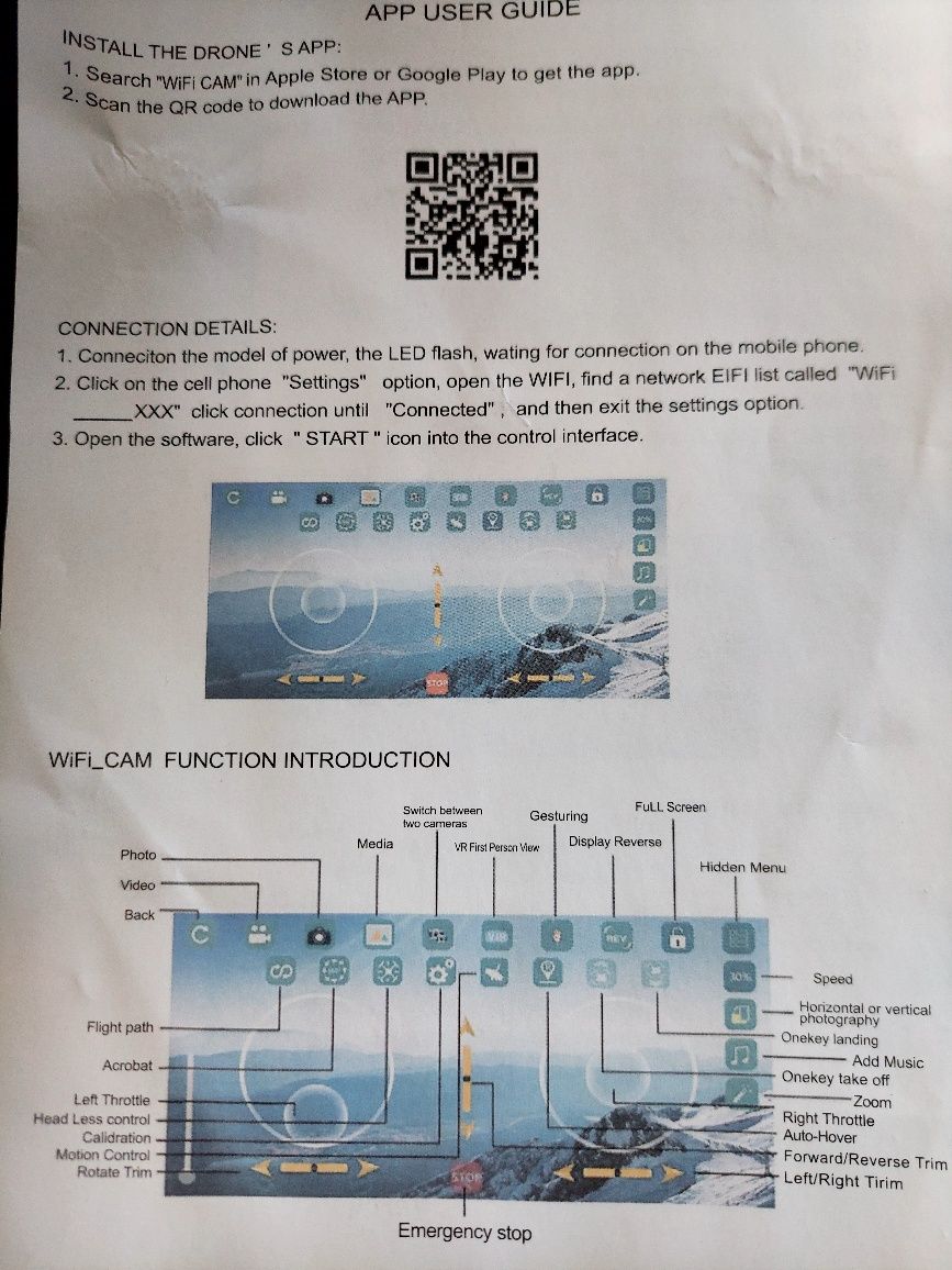 дрон , квадрокоптер E88.  Новый