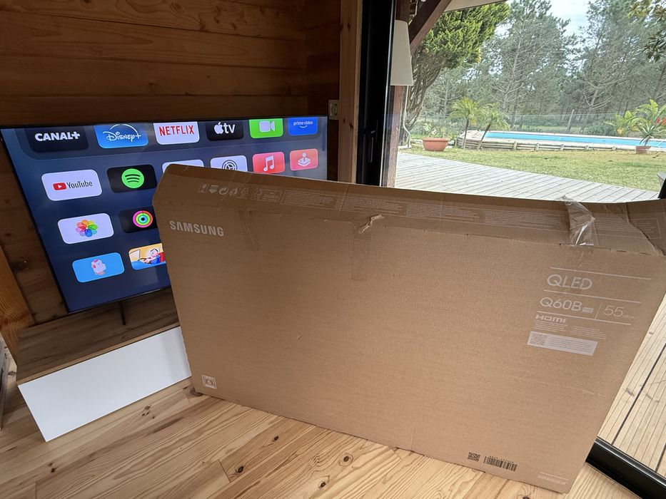 TV QLED Samsung 55 como nova