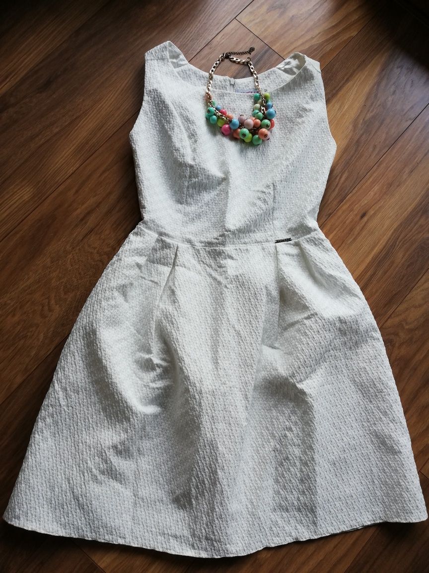 Sukienka krótka, kolor biały, r. S