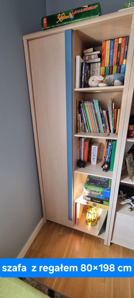 Zestaw mebli z łóżkiem, pokój dziecięcy, 7 elementów. Materac gratis