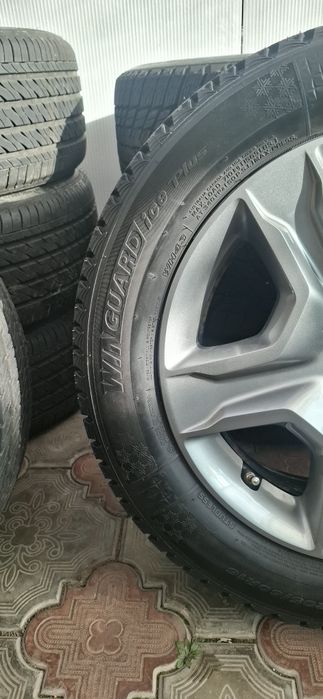 Диски R16 4×100 Шины Nexen Winguard ice plus 205/60 R16 Зима + Колпаки