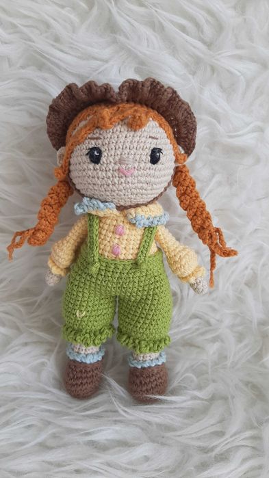 Lalka na szydełku, handmade, pluszak, zabawka