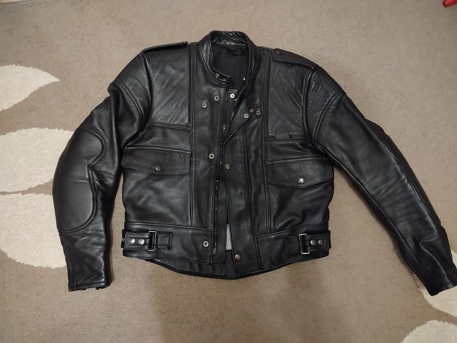 Kurtka motocyklowa skórzana męska rozmiar L