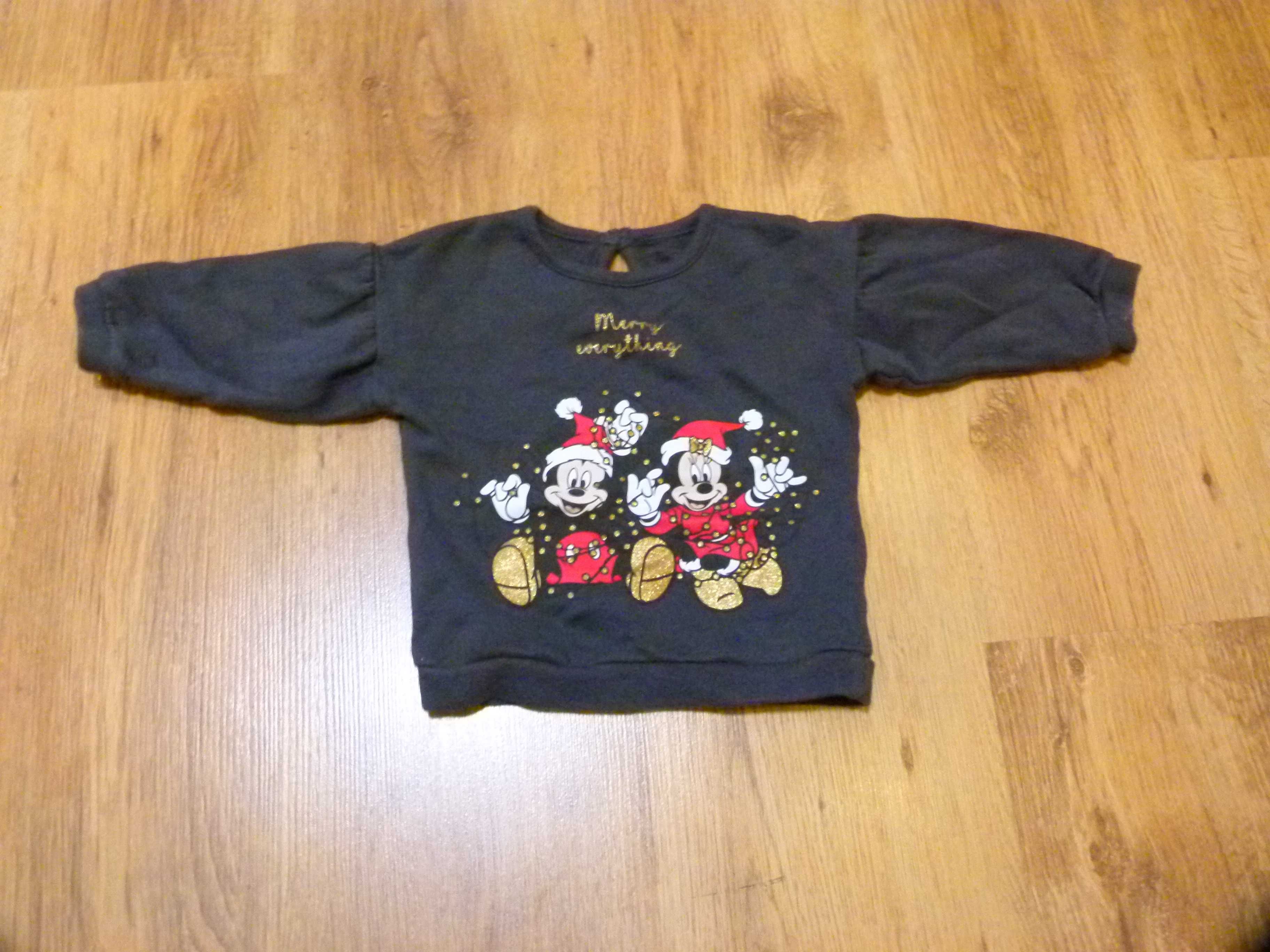 rozm 68-74 Disney Minnie sweter szary