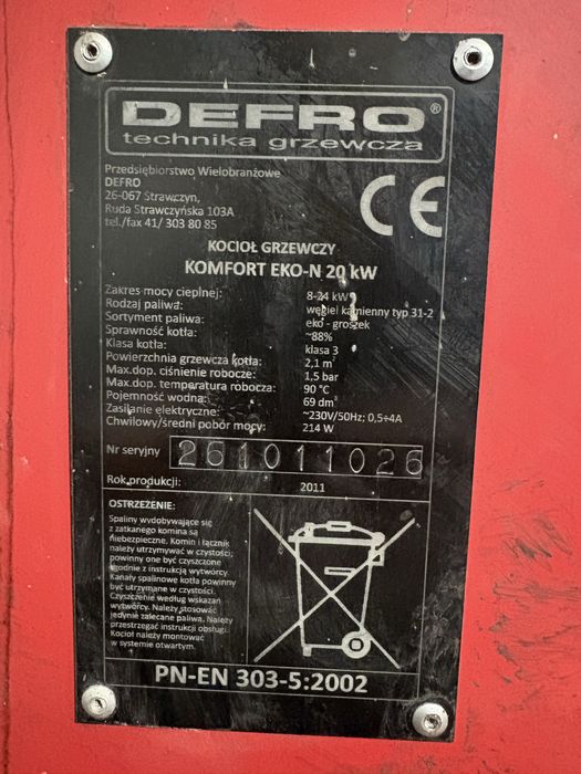 Wszystkie części do piecia DEFRO