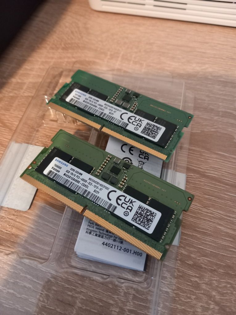 Pamięć do Laptopa RAM Samsung 2x8gb DDR5 4800MHZ