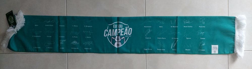 Cachecol com equipa dporting campeá 2021
