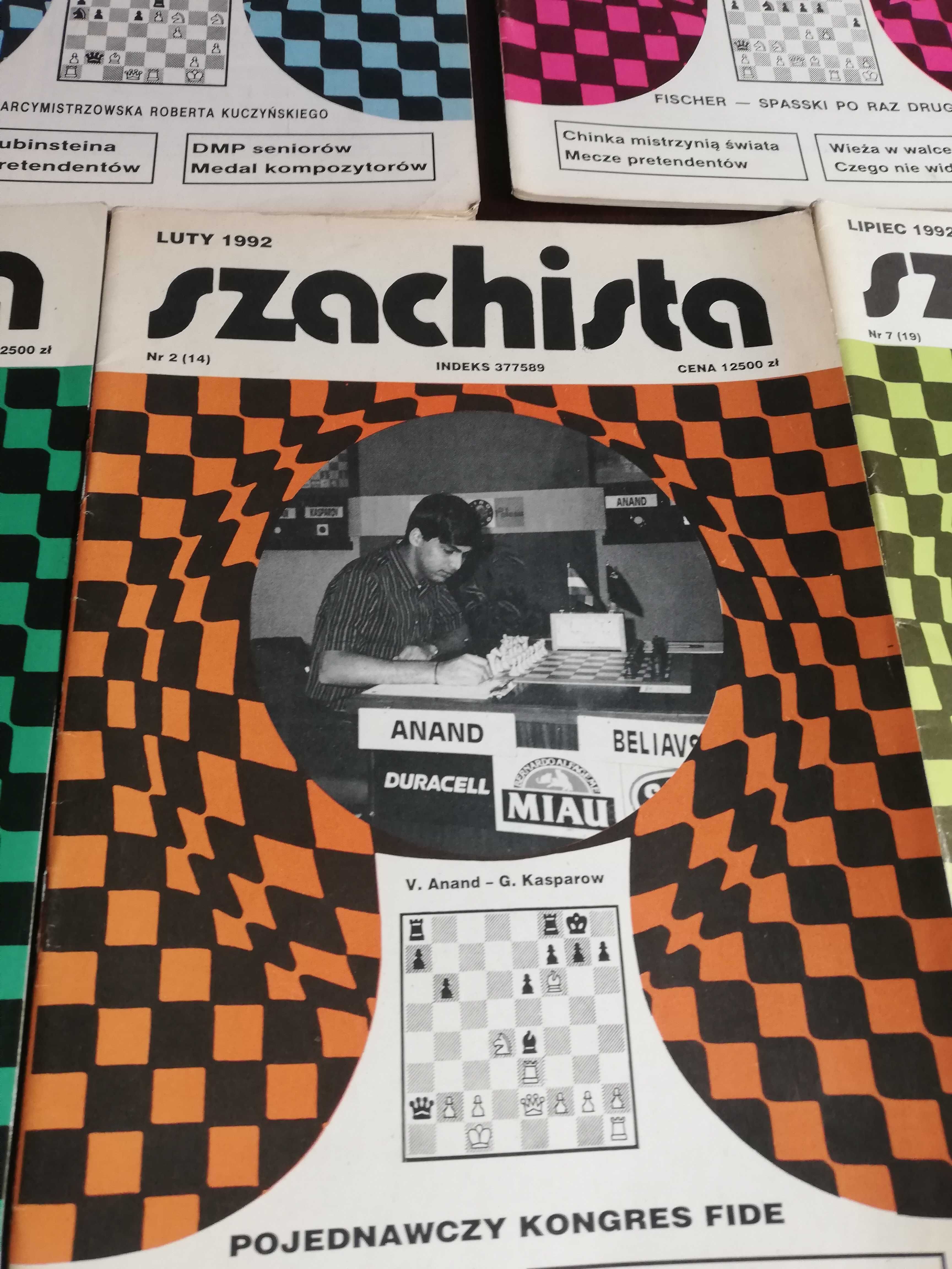 Szachista: 5 egz. miesięcznika z lat 1991/1992.
