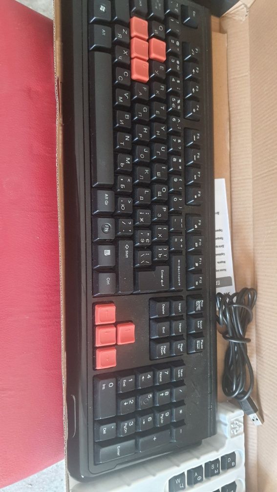 Водостойкая игровая  клавиатура A4-Tech X7