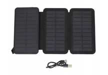 Powerbank Solarny, Baterie Słoneczne 8000 mAh, Przenośny Kabel USB-C