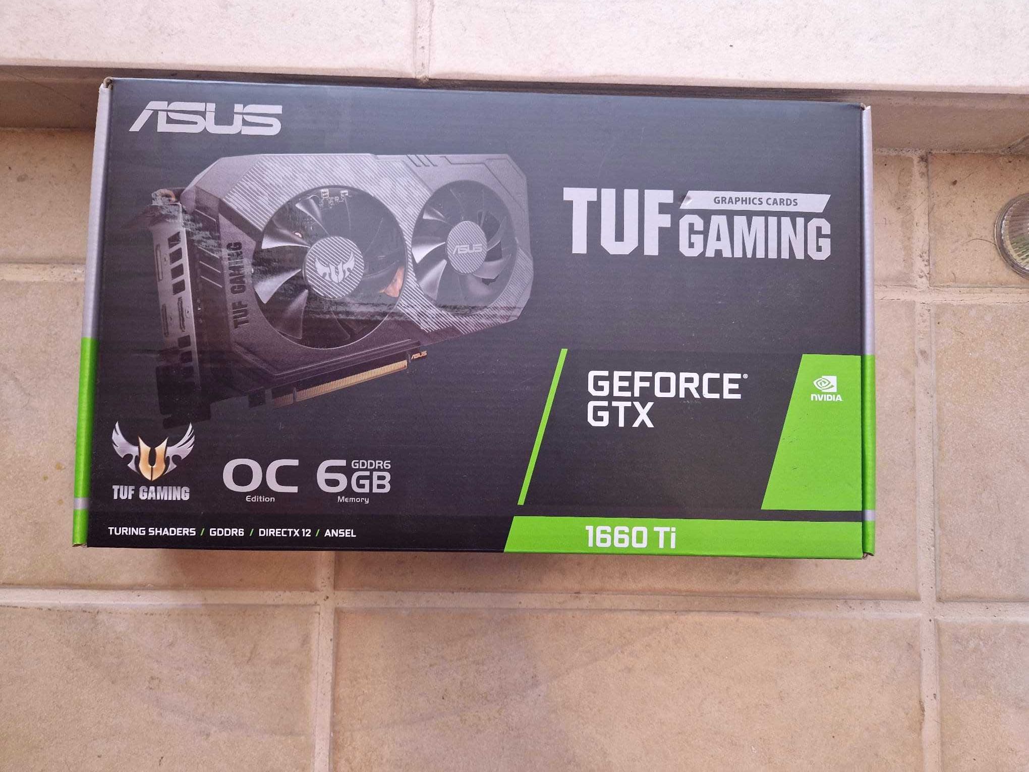 placa GRÁFICA ASUS GeForce GTX1660 TI tuf  OC 6GB