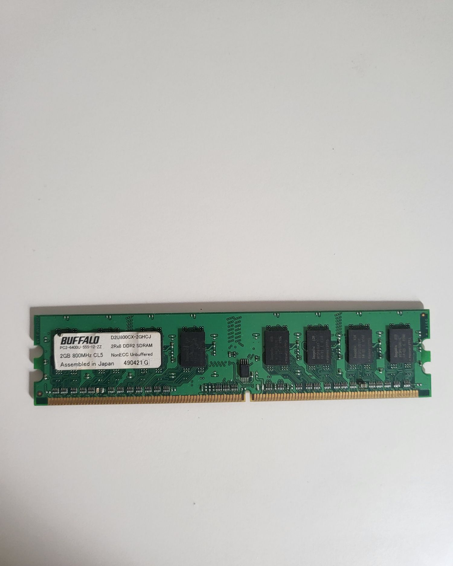 Оперативна пам'ять 2GB DDR2 800MHz CL5 (знижені таймінги) Buffalo Sele