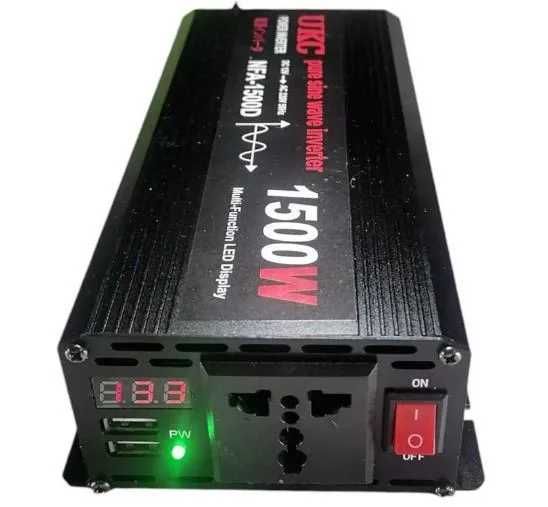 Инвертор ДЛЯ КОТЛОВ 1500W чистый синус Преобразователь  12V/220v
