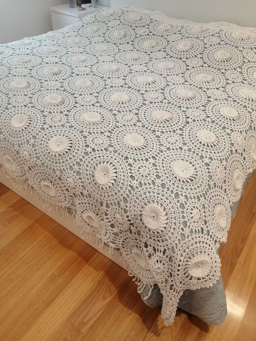 Colcha antiga em crochet