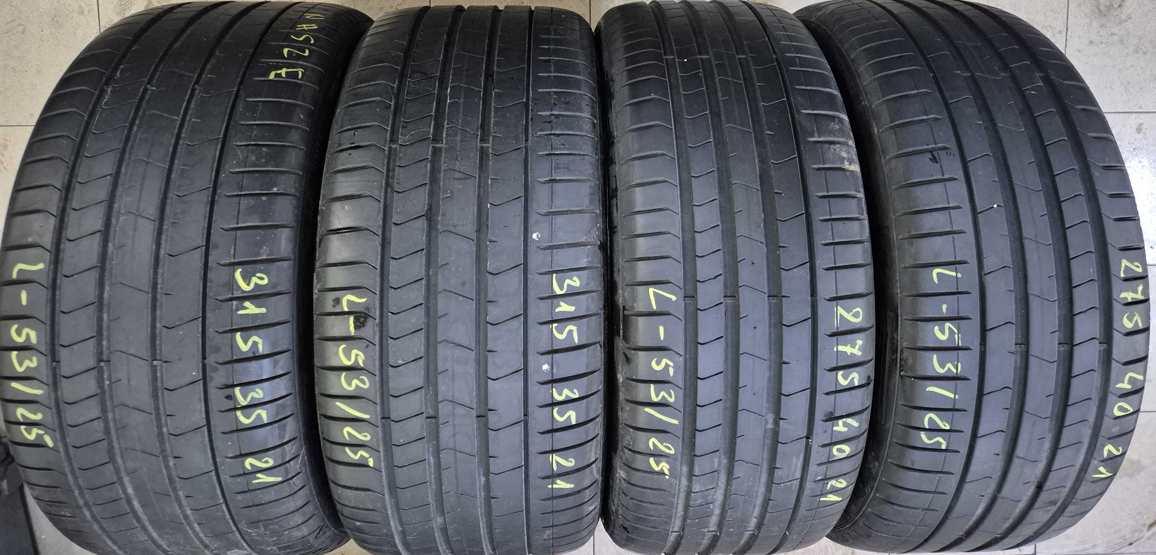 275/40r21 315/35r21 * RSC PZ4 (L53/25)007 4szt 6mm 20r PIRELLI Pzero