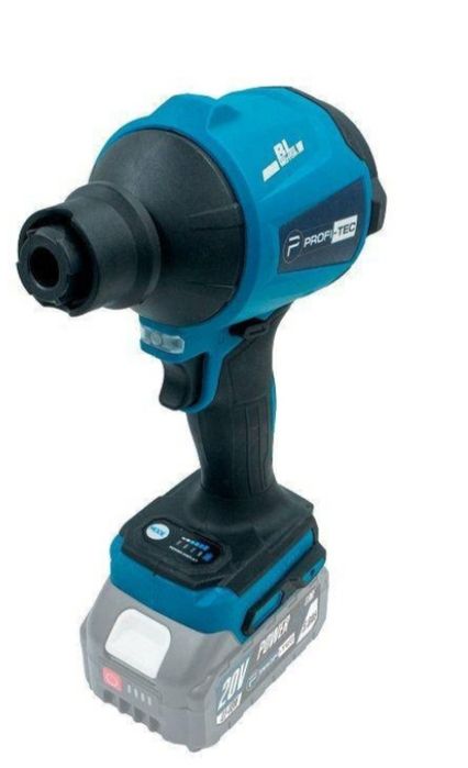 повітродувка акумуляторна 20 В, видування/втягування.1,1 м³/м,6насадок