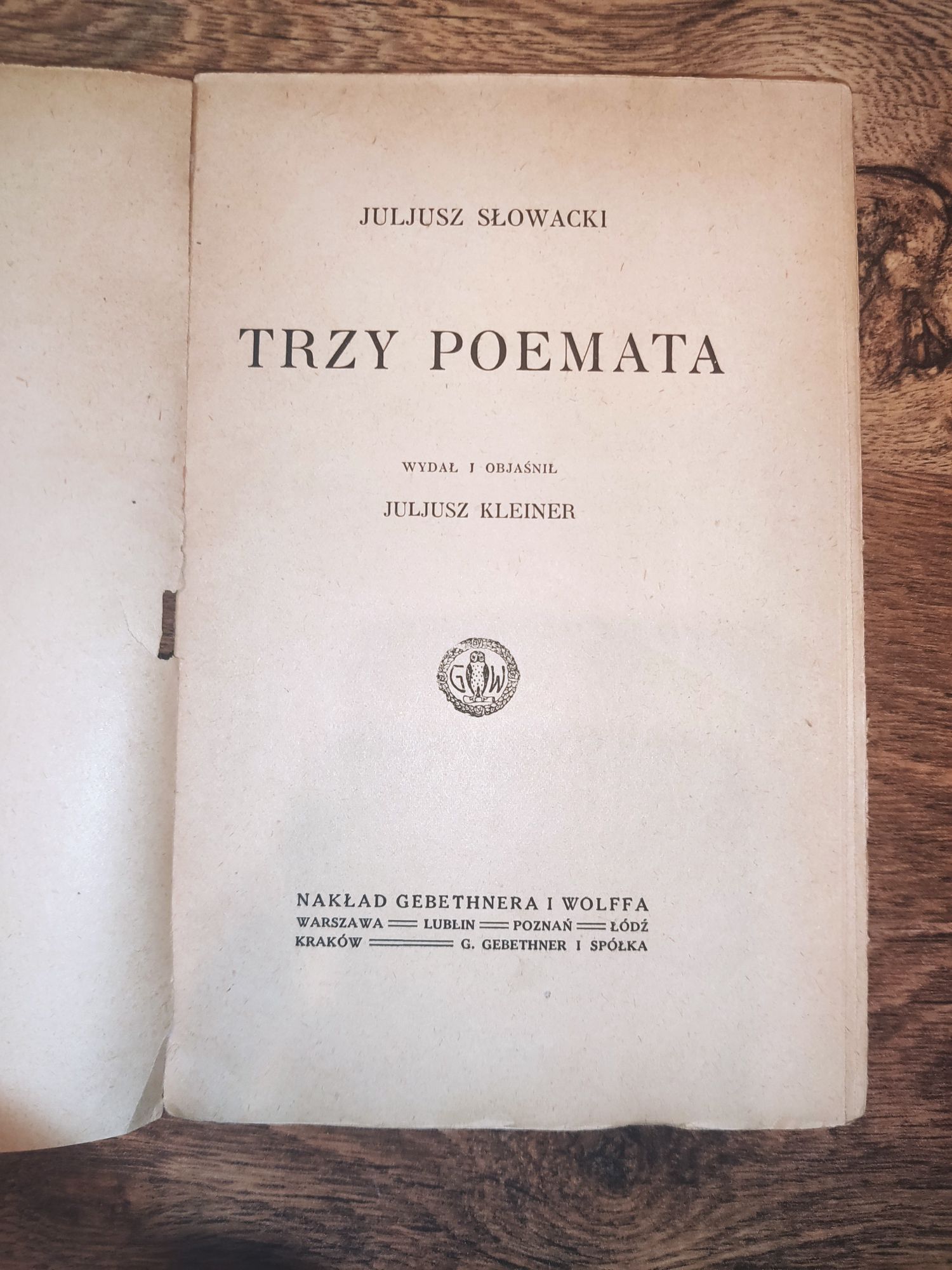 "Trzy poemata" Juliusz Slowacki