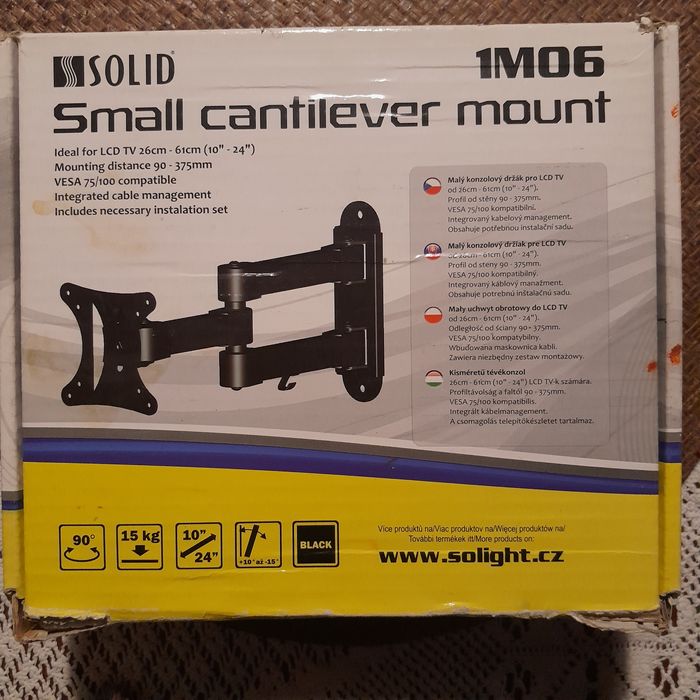 Uchwyt obrotowy do telewizora LCD TV 26-61 cm 10"-24"