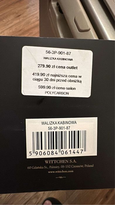 Walizka kabinowa Wittchen Nowa