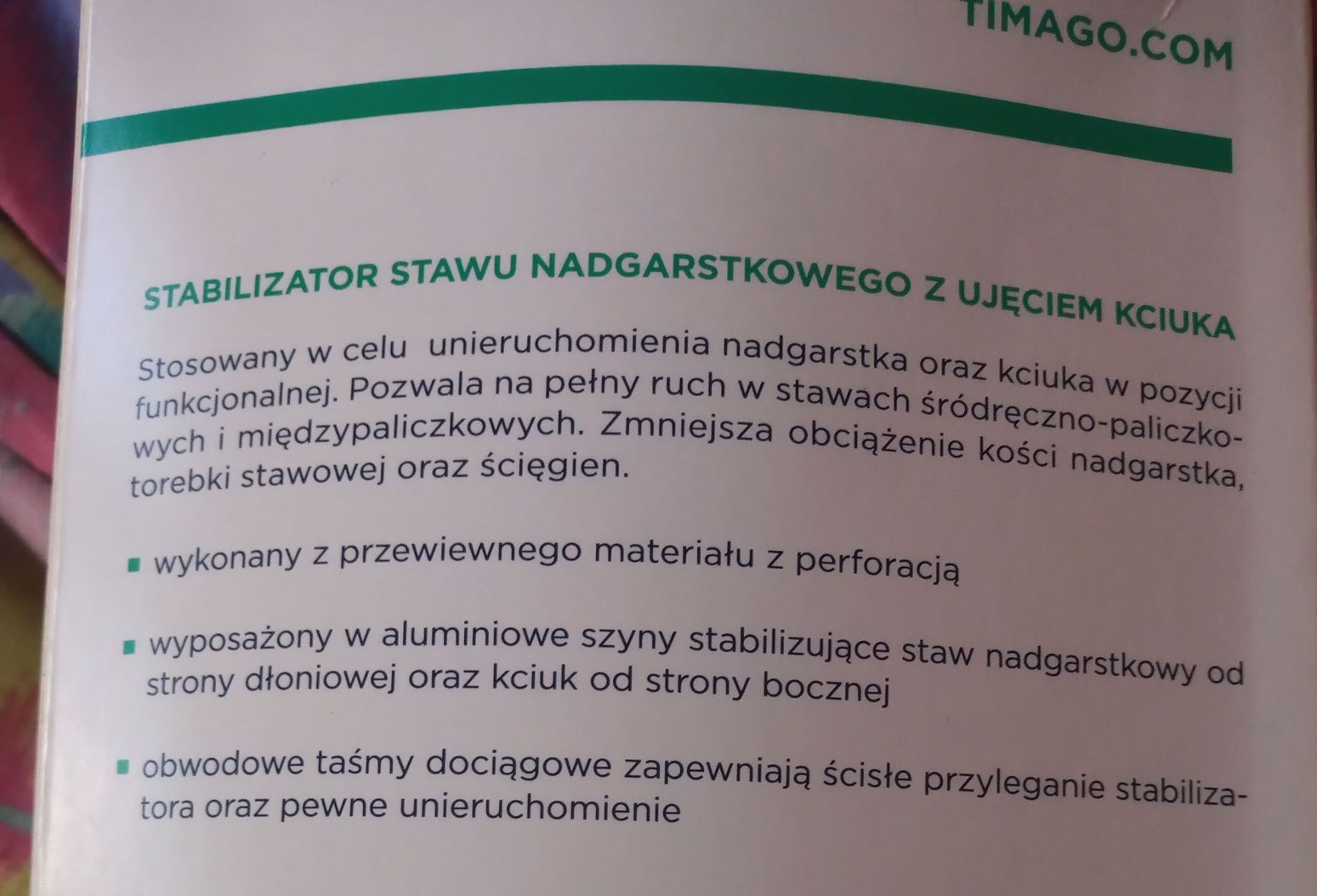 Stabilzator kciuka