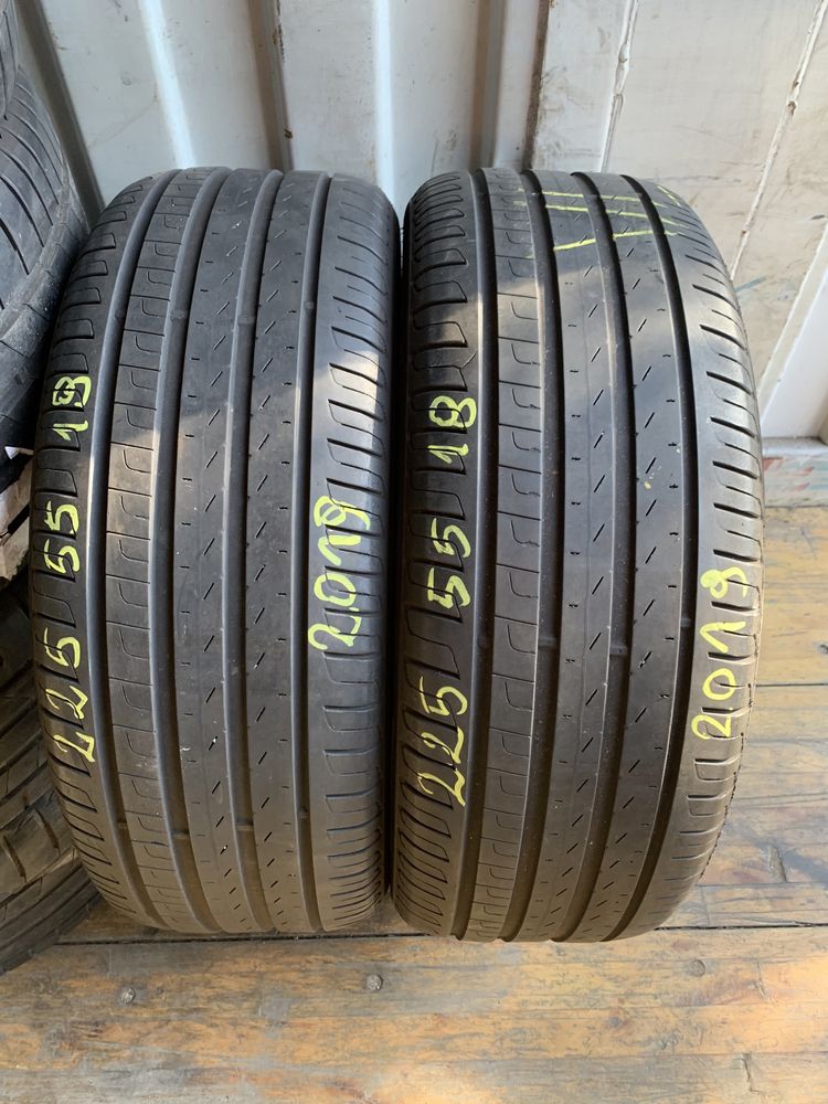 Dwie opony pirelli cinturato p7 225/55/18 2019r.