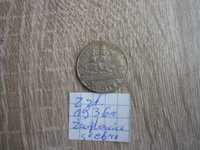 Moneta 2 zł .   żaglowiec    1936 r . polska srebro