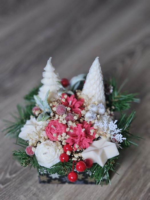 Flower box z wosku sojowego