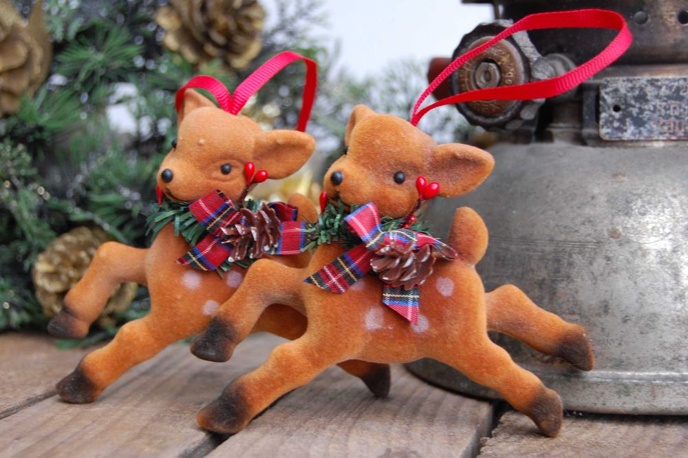 Sarenka, jelonek zawieszka świąteczna choinkowa 2 szt. Boże Narodzenie