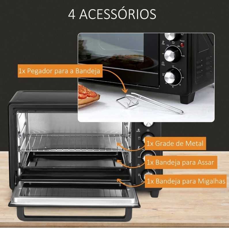 Forno HOMCOM - 32L - 1600W (NOVO)