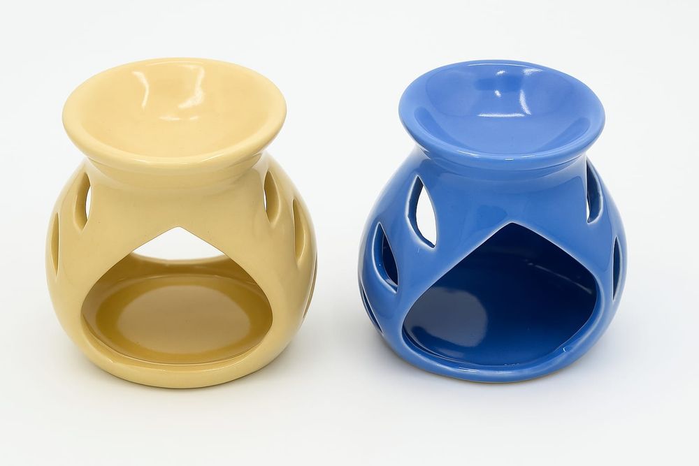 ZESTAW zawierający STYLOWY KOSZYCZEK + Kominek Zapachowy Ceramiczny