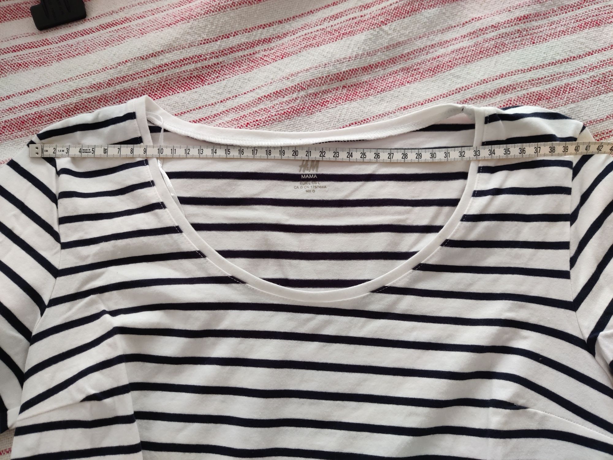 T-shirt manga curta, Nova, maternidade, H&M, 40