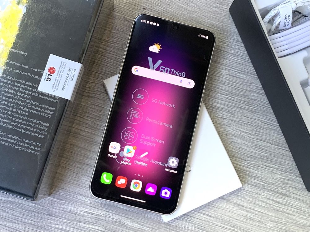 ꦿ Нові LG V60 V600 128/8gb Запаковані з гарантією ꦿ є V40, V50s, G8S